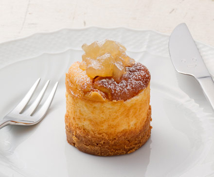 桃のロックチーズケーキ